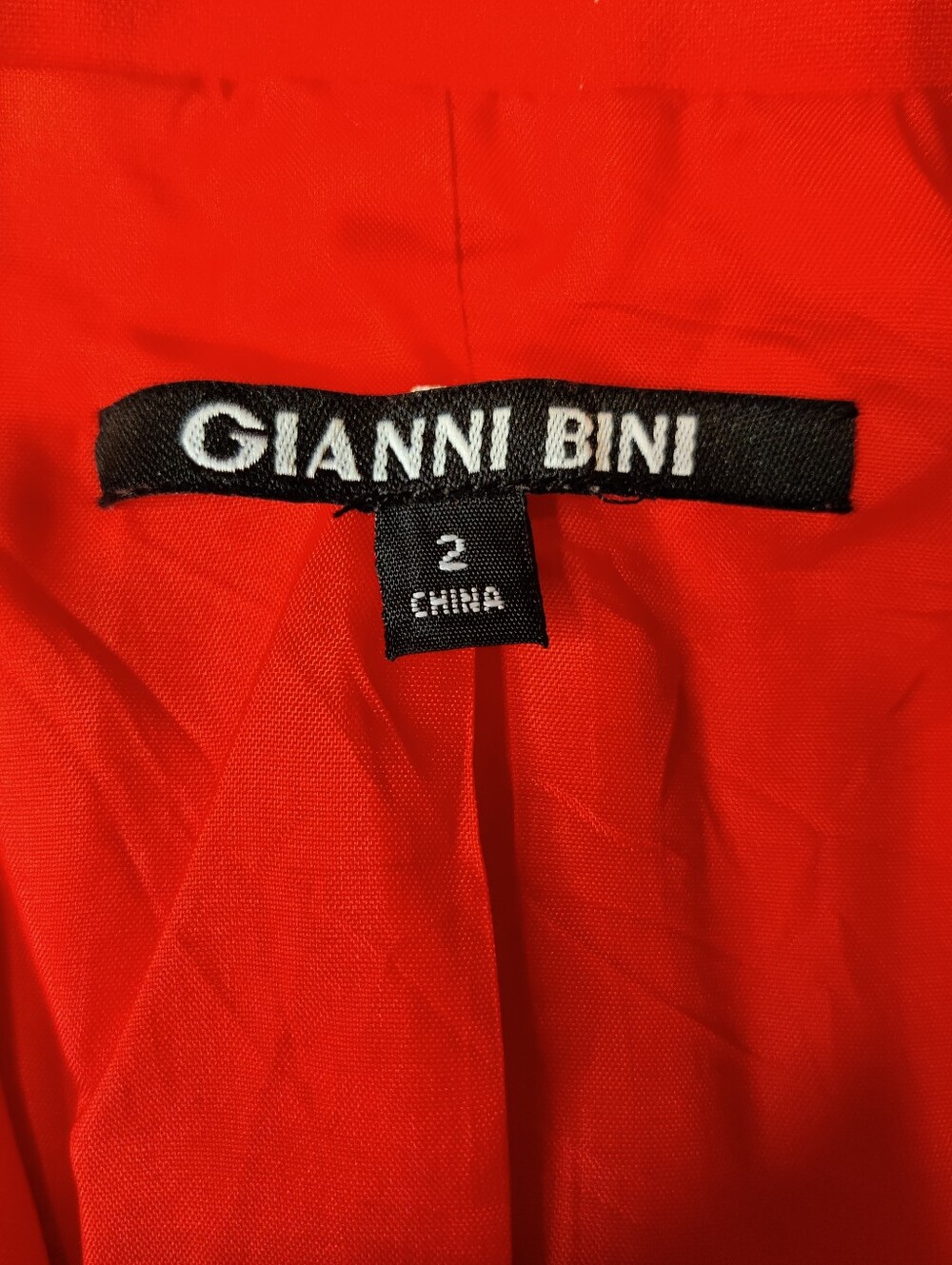 Gianni Bini Vibrant Red Tailored Blazer - Picture 3 of 3